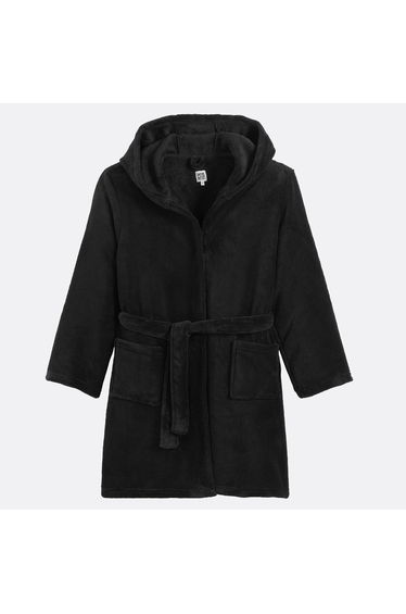 Soft Fleece Hooded Bathrobe