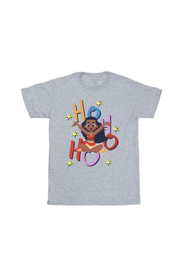 Moana Girls Ho Ho Ho T-Shirt - Sport Grey