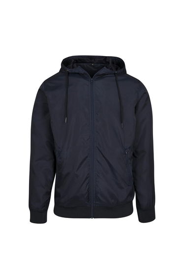 Mens Zip Up Wind Runner Jacket - Navy