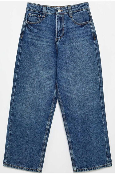 Baggy Fit Denim Trousers BLUE