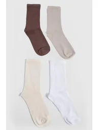 Tonal Crew Socks 4 Pack - multi