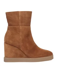 Geox Womens/Ladies D Eildea B Patent Leather Wedge Ankle Boots - Dark Camel - 2