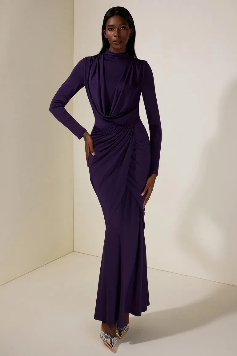 maxi dress jersey fabric Knit Jersey Maxi Dress