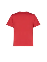 Red 100% Cotton Basic Crew Neck Knitted T-Shirt - 7