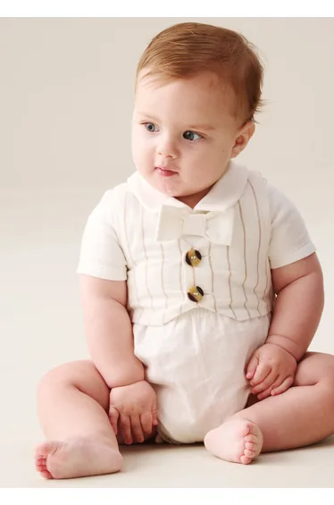 Luis Striped Smart Romper