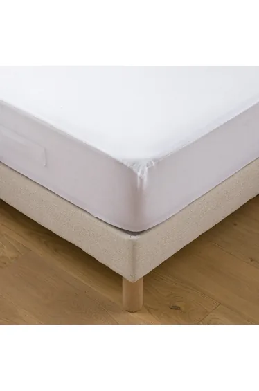 واقي مرتبة سرير فليس مقاوم للماء ومضاد للحساسية بإرتفاع 25سم مضاد للماء