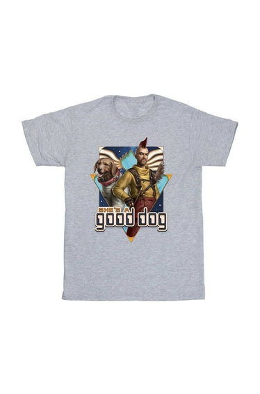 Guardians Of The Galaxy Volume 3 Girls Good Dog T-Shirt - Sport Grey