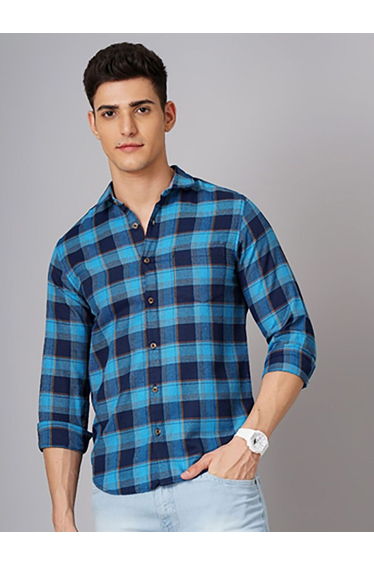 Men Regular Fit Checkered Casual Shirt