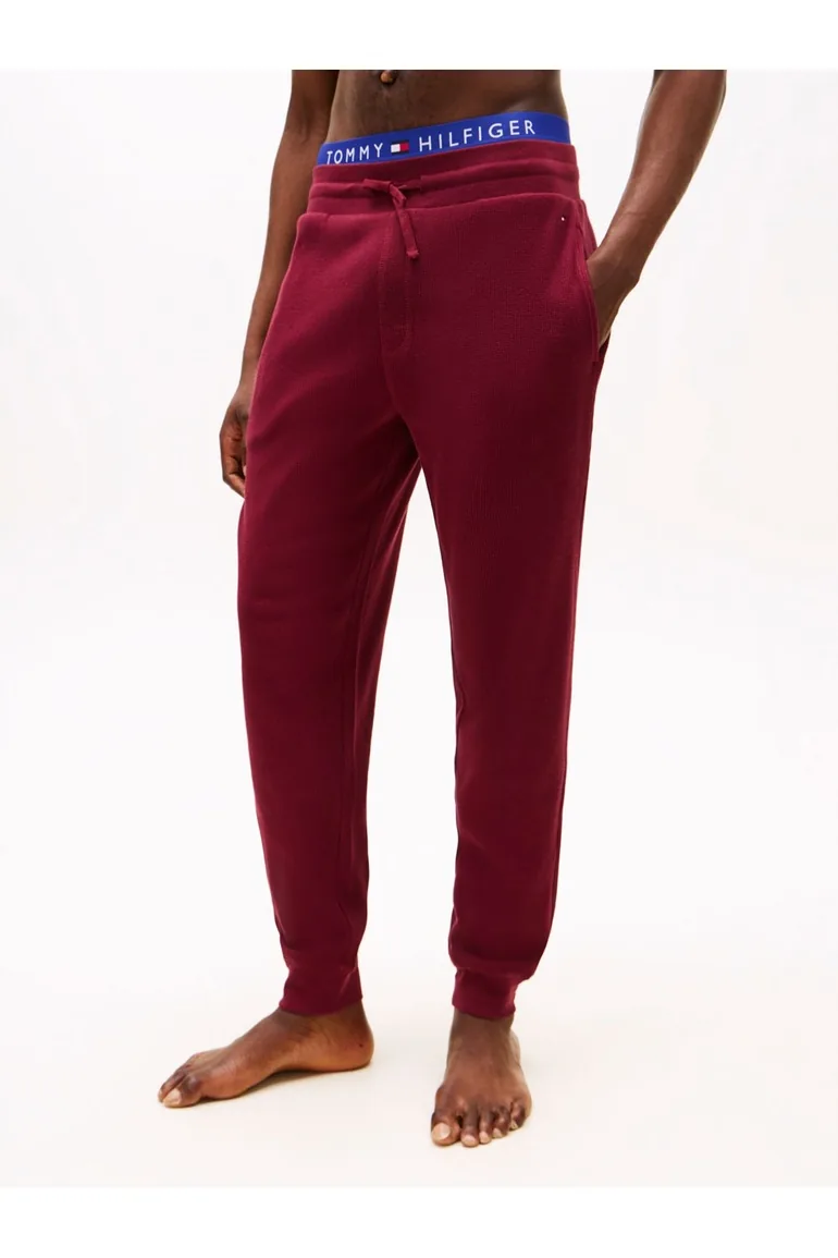 Essentials Waffle Pant Deep Rouge - 3