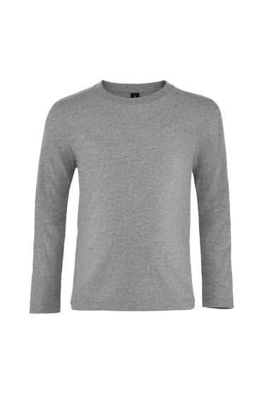 SOLS Childrens/Kids Imperial Long-Sleeved T-Shirt - Grey Marl