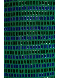 فستان ميدي جيرسية بياقة عميقة مزين بأحجار كريستال بلا أكمام - 2