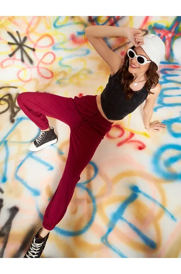 بنطلون رياضي فضفاض برباط شد