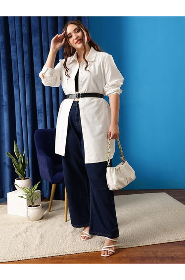 Women White Classic Oversized Shirt