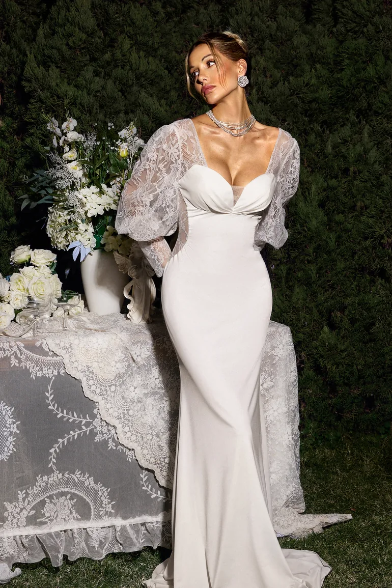 Liaka Long Sleeve Lace Maxi Dress - 4