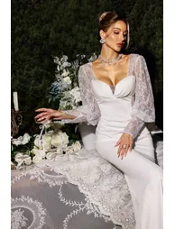 Liaka Long Sleeve Lace Maxi Dress - 1