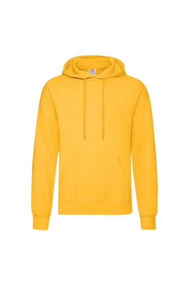 Fruit Of The Loom Mens Hooded Sweatshirt / Hoodie - Sunflower