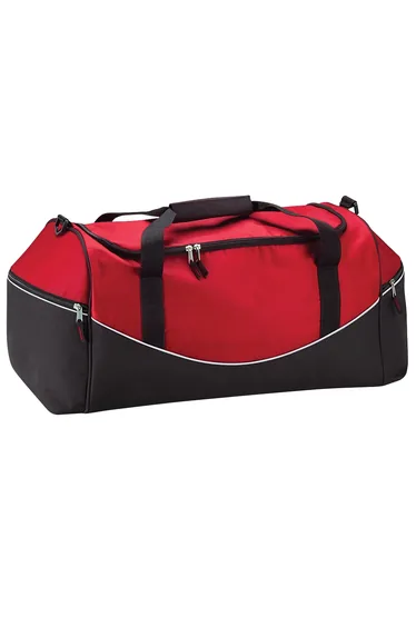 Quadra Teamwear Holdall Duffle Bag (55 Litres) (Pack of 2) - Classic Red/Black/White