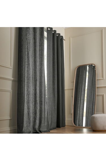 Private Washed Linen Curtain with Eyelets