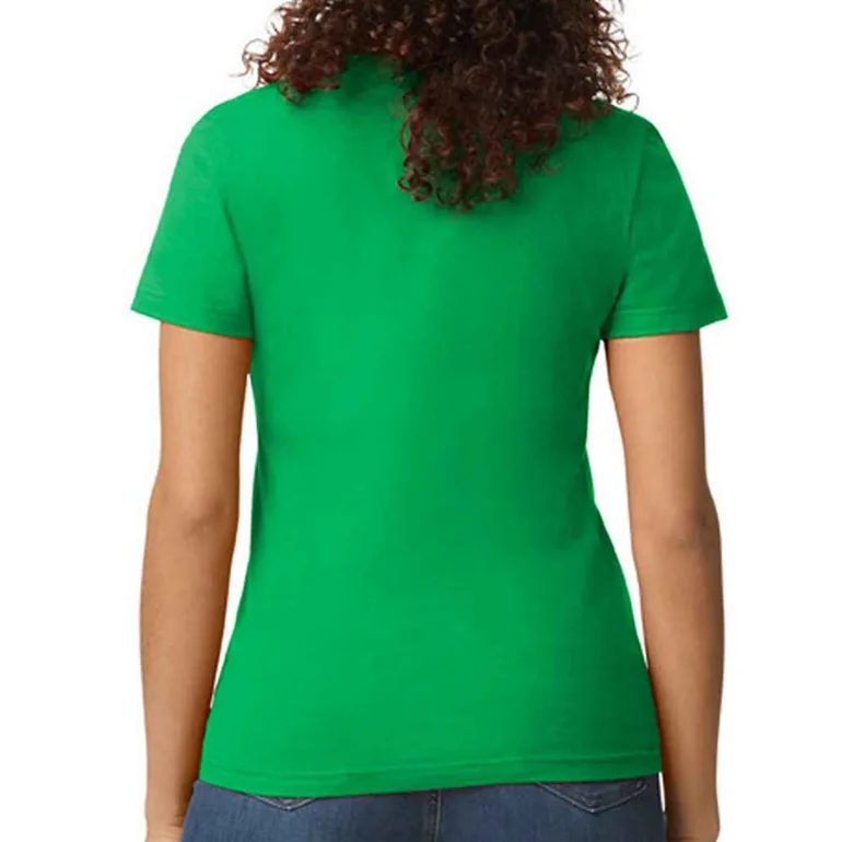 Gildan Womens/Ladies Soft Midweight T-Shirt - Irish Green - 1