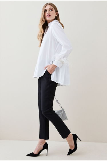 Petite Essential Techno Woven Trouser