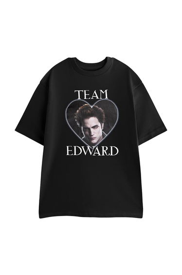 Twilight Womens/Ladies Team Edward Short-Sleeved T-Shirt - Black
