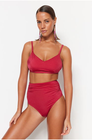 Bikini Bottom - Burgundy - Plain