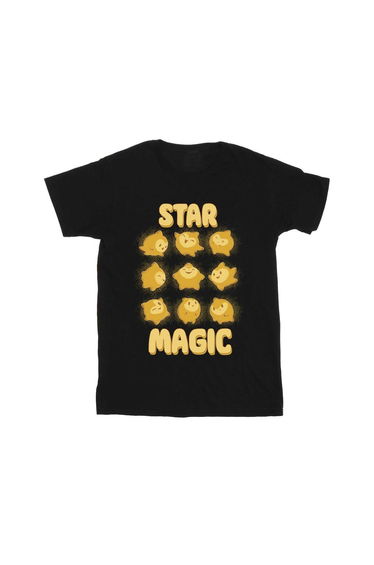 Wish Girls Star Magic Tile Cotton T-Shirt - Black