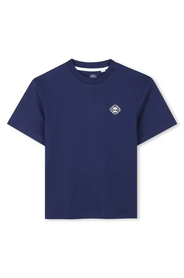 تيشيرت بطبعة شعار لون كحلي