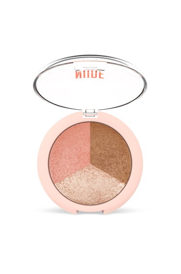 Golden Rose NUDE LOOK BAKED TRIO FACE POWDER