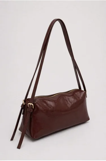 Minimal Design Double Strap Zippered Women's Shoulder Bag – Daily Stylish Handbag