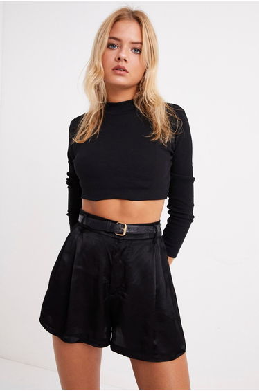 Blouse - Black - Fitted
