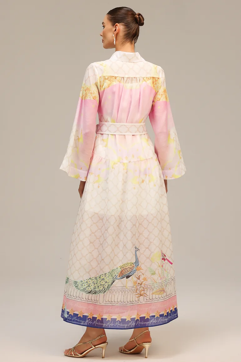 Heloise Long Sleeves  Floral Printed Maxi Dress - 5