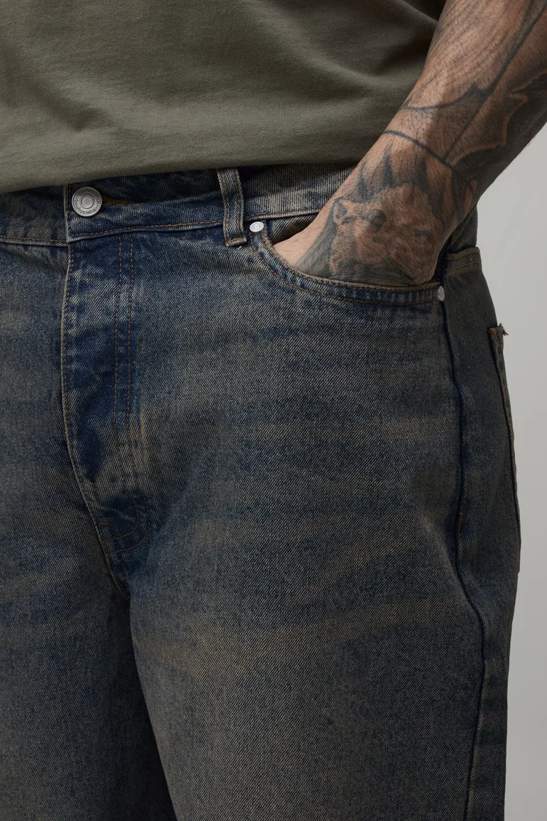 Tall Relaxed Tinted Jeans - light brown - 3