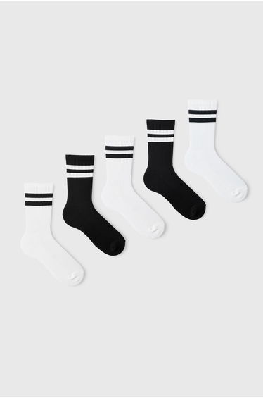 5 Pack Stripe Sport Socks - multi
