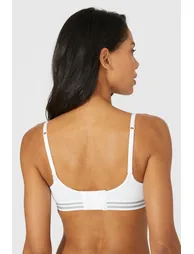 Cotton Casual High Apex Bra - white - 3