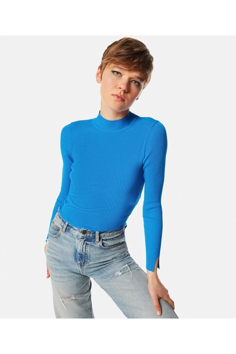 Sweater - Blue - Slim fit - 2