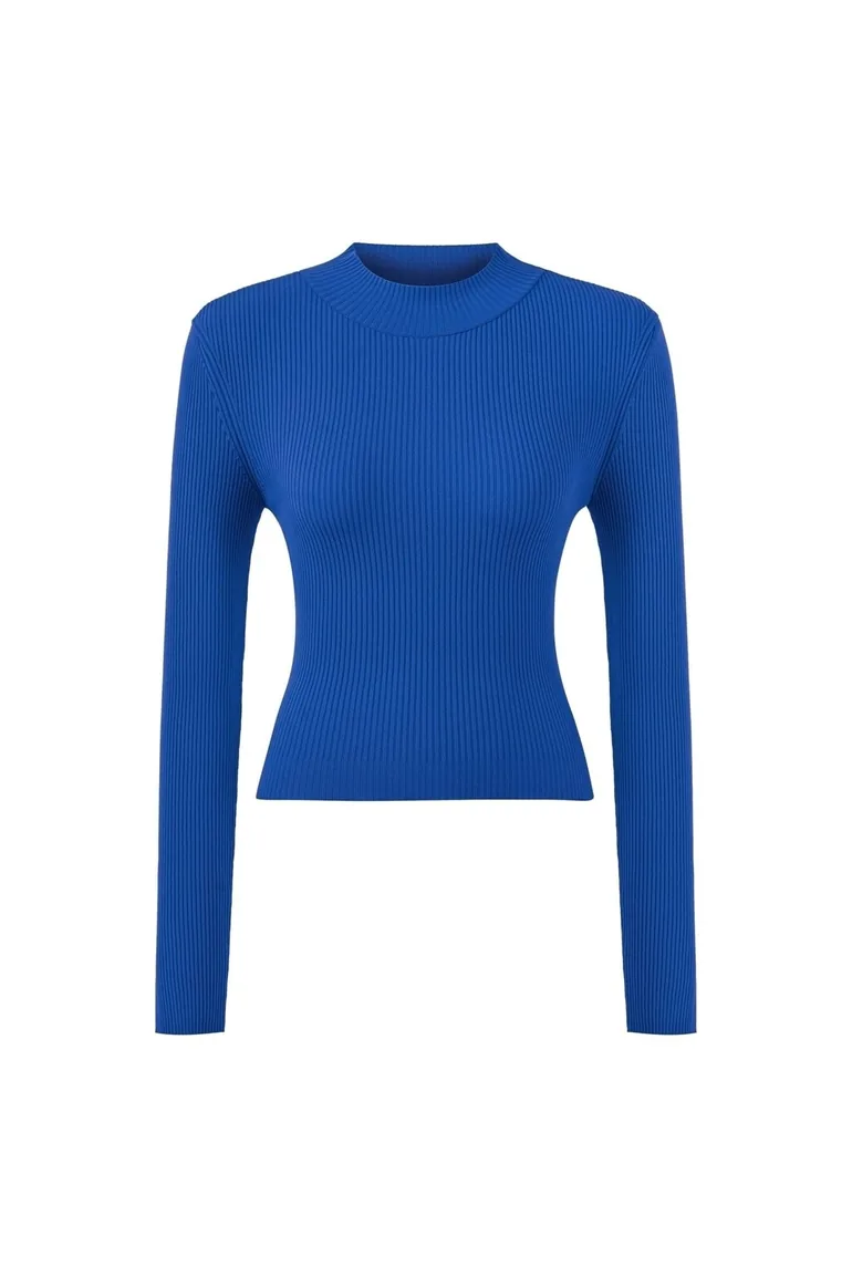 Sweater - Blue - Slim fit - 4