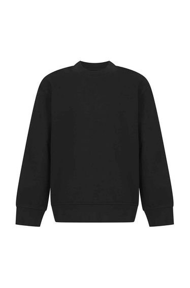 SF Minni Childrens/Kids Curved Hem Sweatshirt - Black
