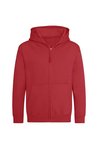 AWDis Cool Childrens/Kids Zoodie Full Zip Hoodie - Fire Red