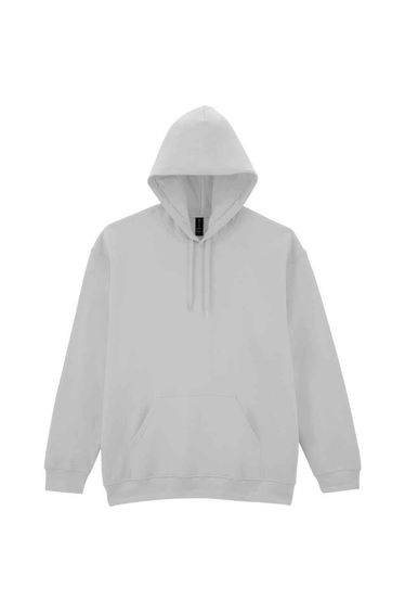 Gildan Mens Midweight Soft Touch Hoodie - Ash