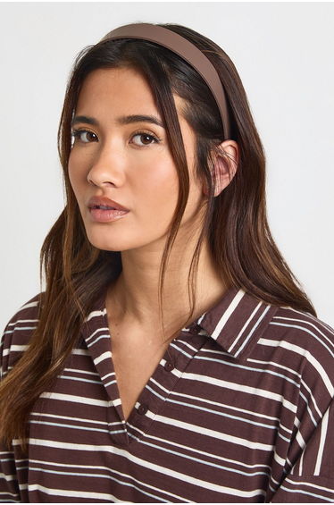 Non Slip Extra Grip Headband - brown
