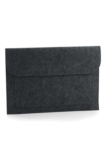 BagBase Felt Laptop/Document Slip/Sleeve - Charcoal Melange