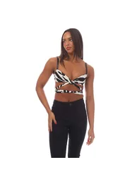 Women's Off White Zebra VI Twisted Lace Up Top in White