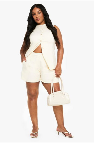 Plus Tailored Short - lemon