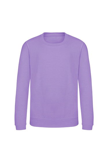 AWDis Just Hoods Childrens/Kids Plain Crew Neck Sweatshirt - Digital Lavender