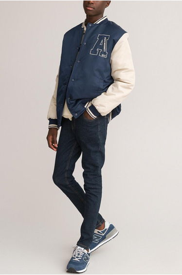 Recycled Two-Tone Bomber Jacket