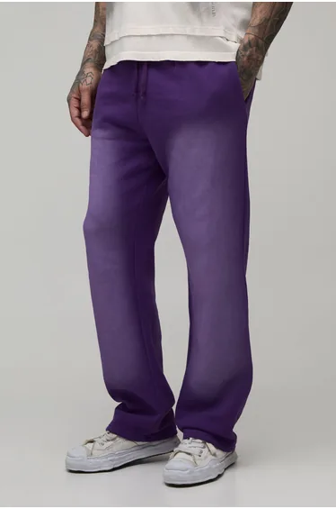 Tall Straight Leg Spray Wash Jogger - purple