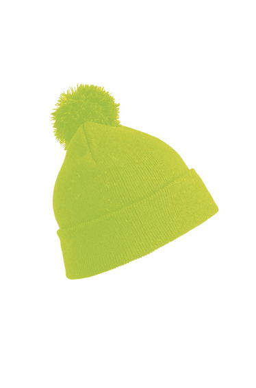 Result Womens/Ladies Winter Essentials Pom Pom Beanie - Fluoresent Yellow