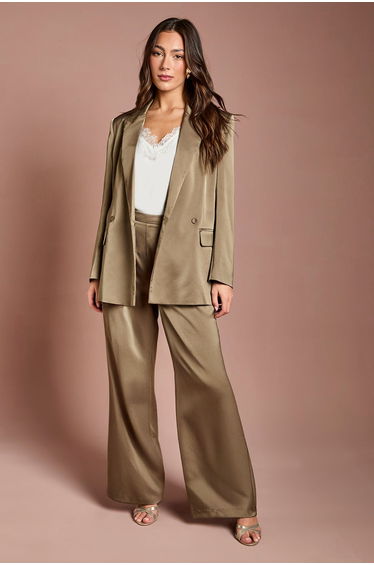 Satin Flare Trouser