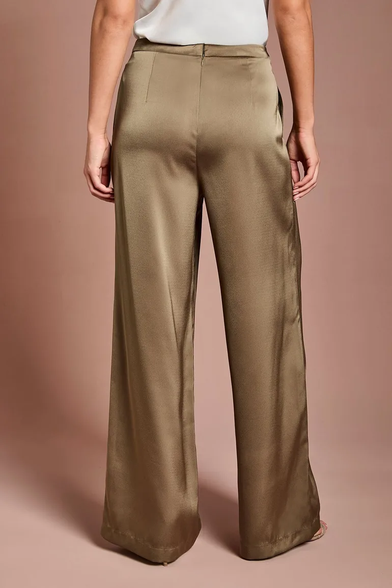 Satin Flare Trouser - 2